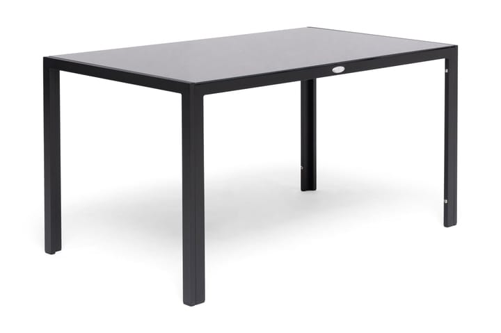 Sivupöytä Hillerstorp 140 cm - Lasi/Musta - Puutarhakalusteet - Terassipöydät - Ruokapöytä terassille