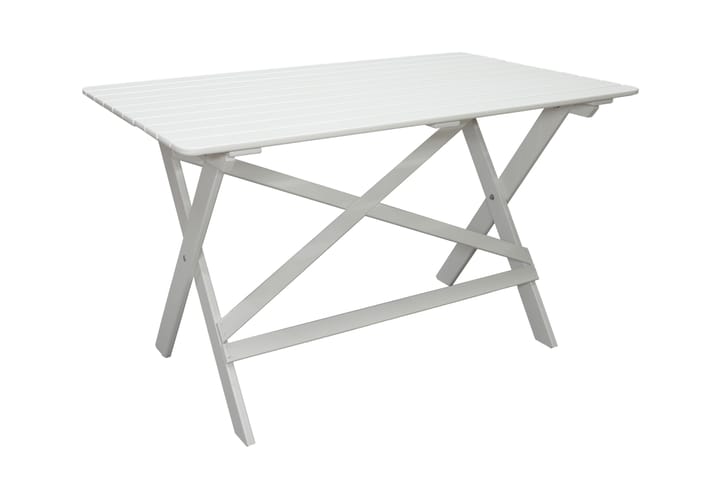 Sohvapöytä Larios - Valkoinen - Puutarhakalusteet - Terassipöydät - Ruokapöytä terassille