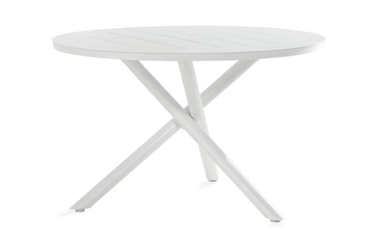 Space Ruokapöytä 120 cm Pyöreä - Valkoinen - Puutarhakalusteet - Terassipöydät - Ruokapöytä terassille