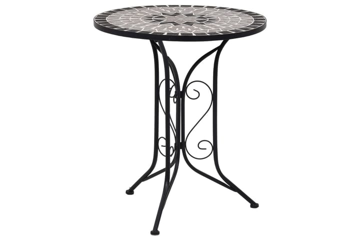 Mosaiikkibistropöytä harmaa 61 cm keramiikka - Harmaa - Puutarhakalusteet - Terassipöydät - Sohvapöytä ulos & loungepöytä