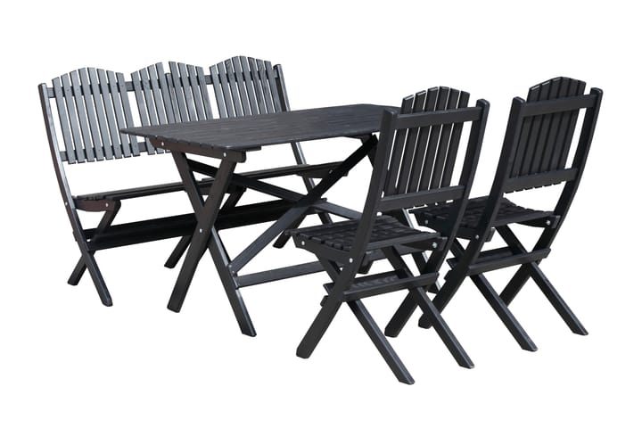 Sivupöytä Delpino 140 cm - Tummanruskea - Puutarhakalusteet - Terassipöydät - Ruokapöytä terassille
