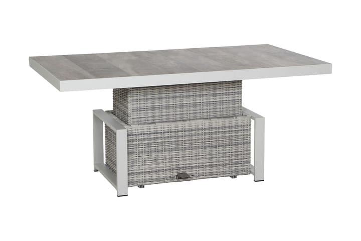 Corido Ruokapöytä - Valkoinen/Kerma - Puutarhakalusteet - Terassipöydät - Sohvapöytä ulos & loungepöytä