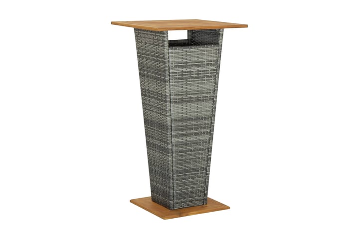 Baaripöytä harmaa 60x60x110 cm - Puutarhakalusteet - Terassipöydät - Baaripöydät