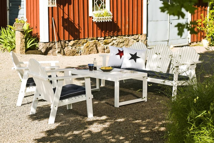 Sohvaryhmä Hillerstorp Gotland Pöytä+Bullerö Sohva+2 tuolia - Valkoinen - Puutarhakalusteet - Ulkoryhmä - Ruokailuryhmät ulos