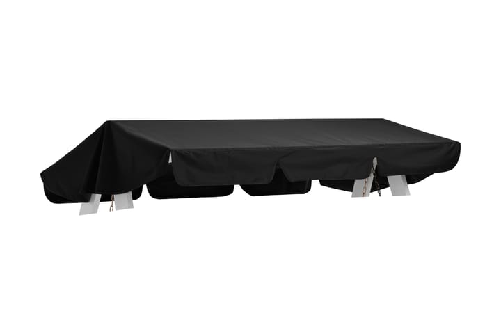 Keinun katto Musta - Polyesteri/PU - Puutarhakalusteet - Sohvat & penkit - Pihakeinut - Pihakeinun katos