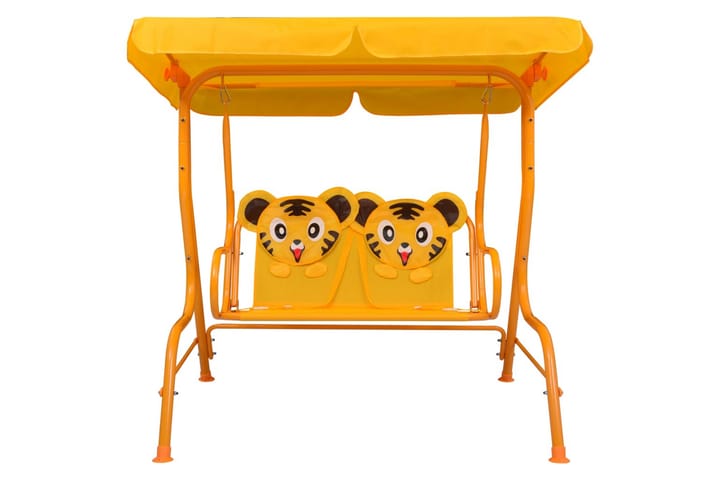 Lasten keinupenkki keltainen 115x75x110 cm kangas - Keltainen - Puutarhakalusteet - Sohvat & penkit - Pihakeinut