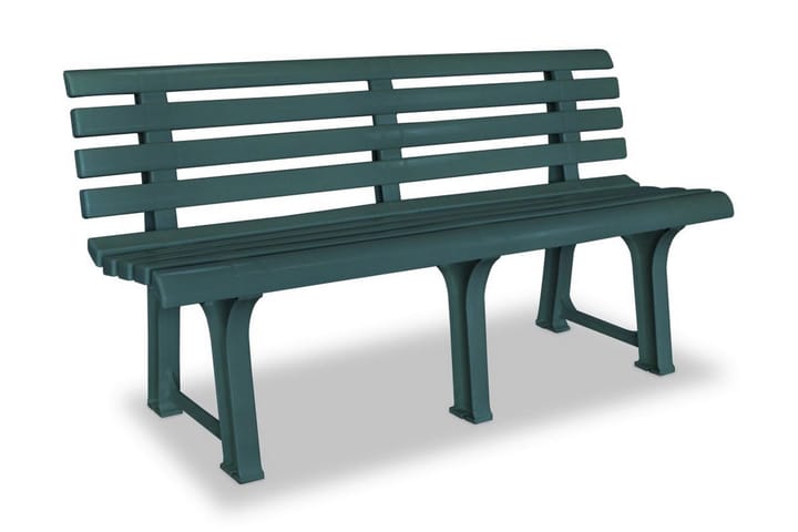 Puutarhapenkki 145,5 cm muovi vihreä - Vihreä - Puutarhakalusteet - Puutarhatuoli - Ulkotilan nojatuolit