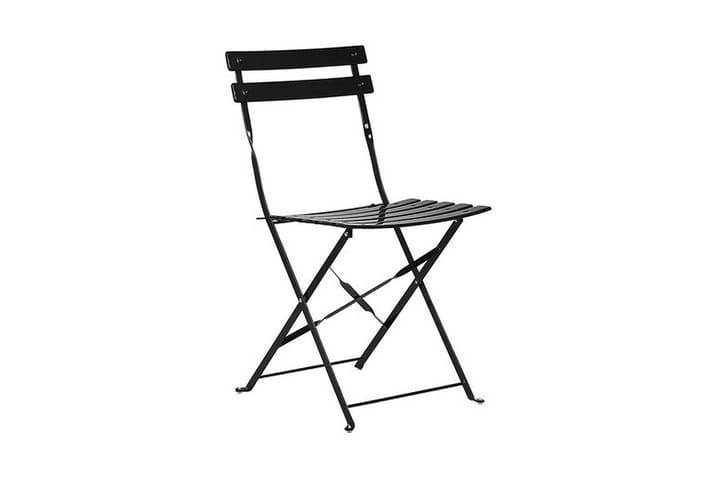 Parvekesarja Alatri 60 cm + 2 tuolia - Musta - Puutarhakalusteet - Ulkoryhmä - Cafe-ryhmä