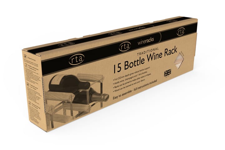 11 pulloa 5x5 Luonnonväri/sinkitty teräs - RTA Wineracks - Säilytys - Hyllyt - Säilytyshylly - Viiniteline & viinihylly