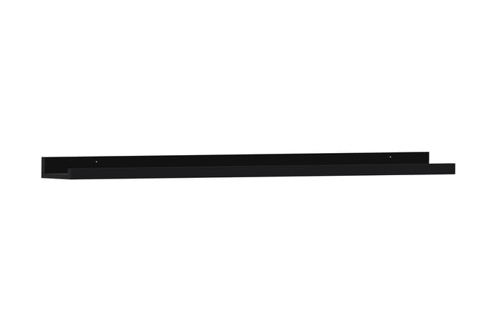 Black Shelf Tauluhylly MDF 110 cm Musta - Musta - Sisustustuotteet - Peilit - Lattiapeili