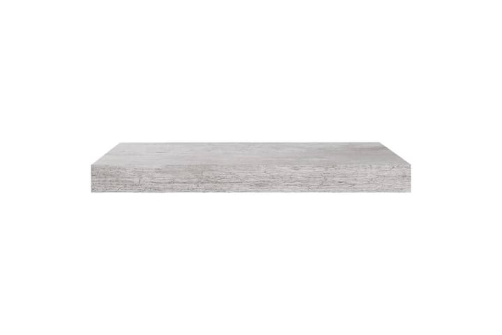 Kelluvat seinähyllyt 2 kpl betoninharmaa 50x23x3,8 cm MDF - Harmaa - Säilytys - Hylly