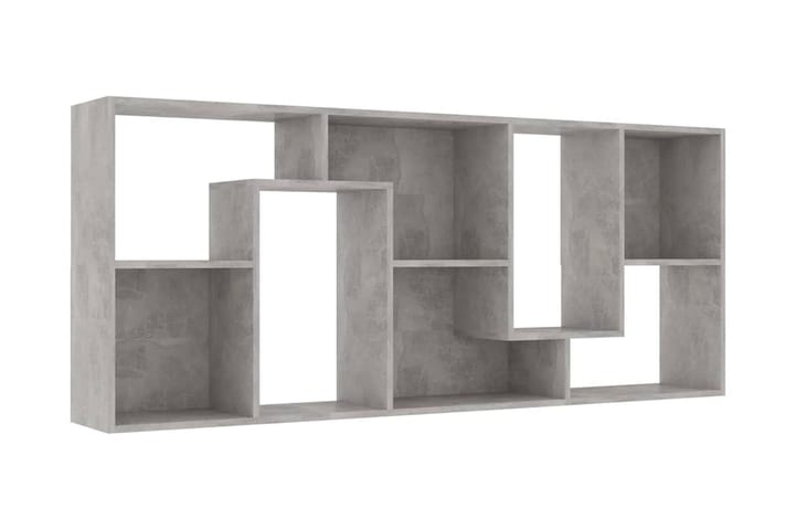 Kirjahylly betoninharmaa 67x24x161 cm lastulevy - Säilytys - Hyllyt