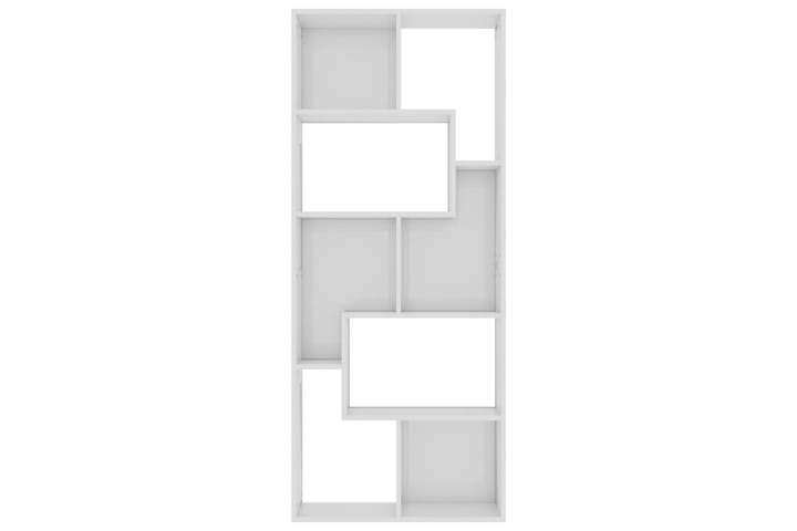 Kirjahylly korkeakiilto valkoinen 67x24x161 cm lastulevy - Säilytys - Hyllyt