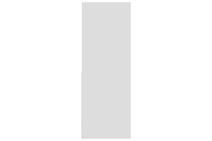 Kirjahylly korkeakiilto valkoinen 67x24x161 cm lastulevy - Säilytys - Hyllyt
