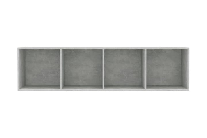 Kirjahylly/TV-taso betoninharmaa 143x30x36 cm - Harmaa - Säilytys - Hyllyt