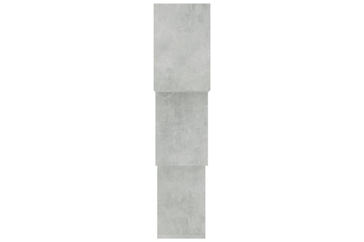 Kuutioseinähyllyt betoninharmaa 84,5x15x27 cm lastulevy - Harmaa - Säilytys - Hyllyt