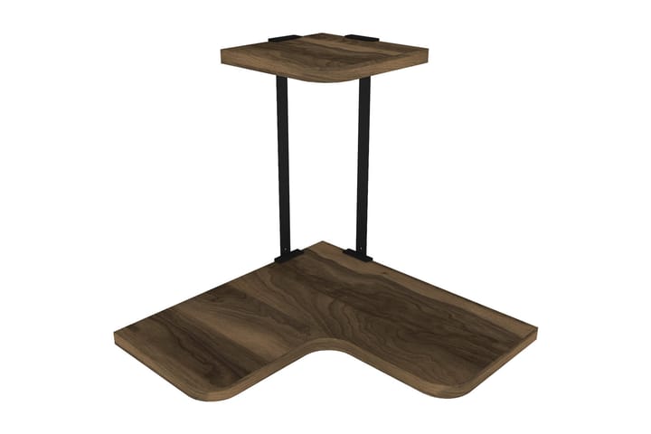 Seinähylly Bondsjö 39 cm - Ruskea/Musta - Huonekalut - Pöytä & ruokailuryhmä - Apupöytä & sivupöytä - Tarjotinpöytä & pikkupöytä