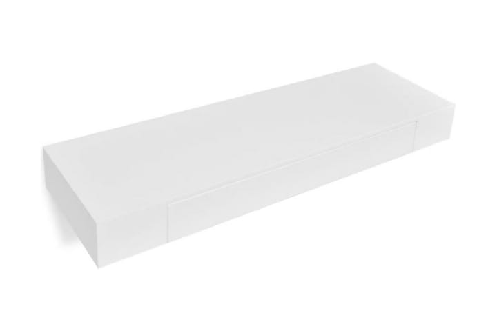 Seinähyllyt laatikoilla 2 kpl piilokiinnitys valkoinen 80 cm - Valkoinen - Huonekalut - Tuoli & nojatuoli - Baarituolit