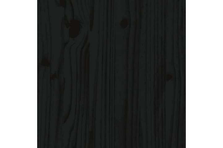Seinäkaappi musta 30x30x80 cm täysi mänty - Musta - Säilytys - Hyllyt