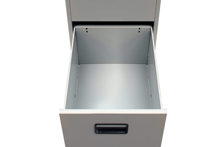 Arkistokaappi 3 vetolaatikolla 102,5 cm harmaa metalli - Harmaa - Säilytys - Kaappi - Säilytyskaappi - Toimistokaappi - Arkistokaappi & kansiokaappi