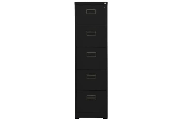 Arkistokaappi musta 46x62x164 cm teräs - Musta - Säilytys - Kaappi - Säilytyskaappi - Toimistokaappi - Arkistokaappi & kansiokaappi