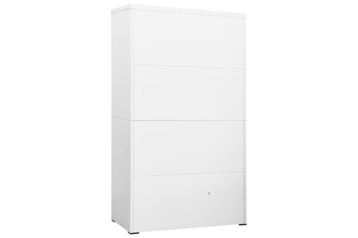 Arkistokaappi valkoinen 90x46x164 cm teräs - Valkoinen - Säilytys - Kaappi - Säilytyskaappi - Toimistokaappi - Asiakirjakaappi