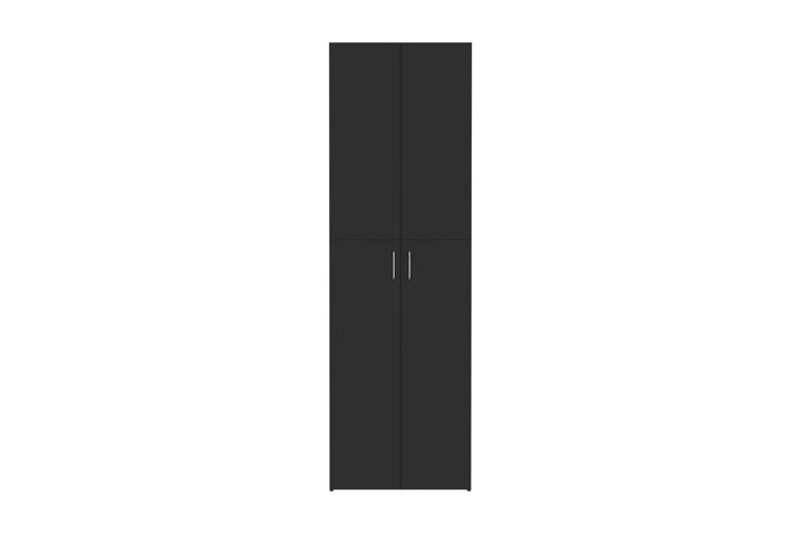 Toimistokaappi korkeakiilto musta 60x32x190 cm lastulevy - Musta - Säilytys - Kaappi - Säilytyskaappi - Toimistokaappi - Asiakirjakaappi