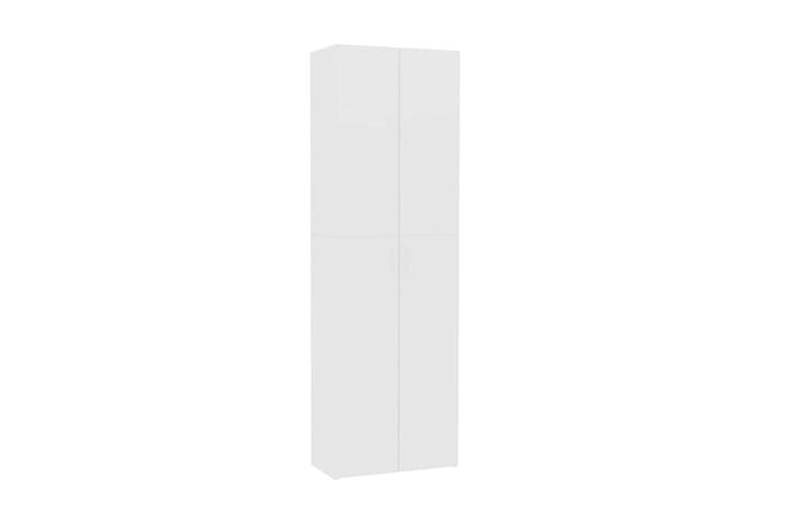 Toimistokaappi valkoinen 60x32x190 cm lastulevy - Valkoinen - Säilytys - Piensäilytys - Säilytyslaatikko