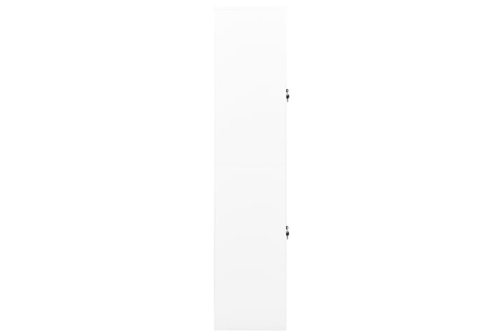 Toimistokaappi valkoinen 90x40x180 cm teräs - Valkoinen - Säilytys - Kaappi - Säilytyskaappi - Toimistokaappi - Asiakirjakaappi