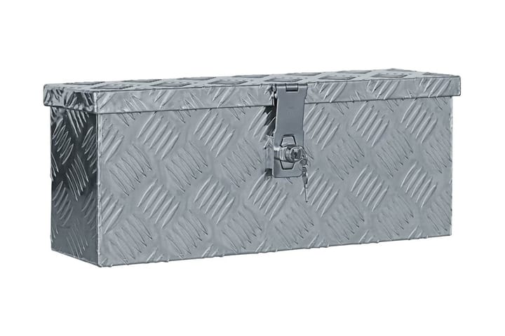 Alumiinilaatikko 48,5x14x20 cm hopea - Hopea - Säilytys - Kaappi - Säilytyskaappi - Turvakaappi - Talletuskaappi