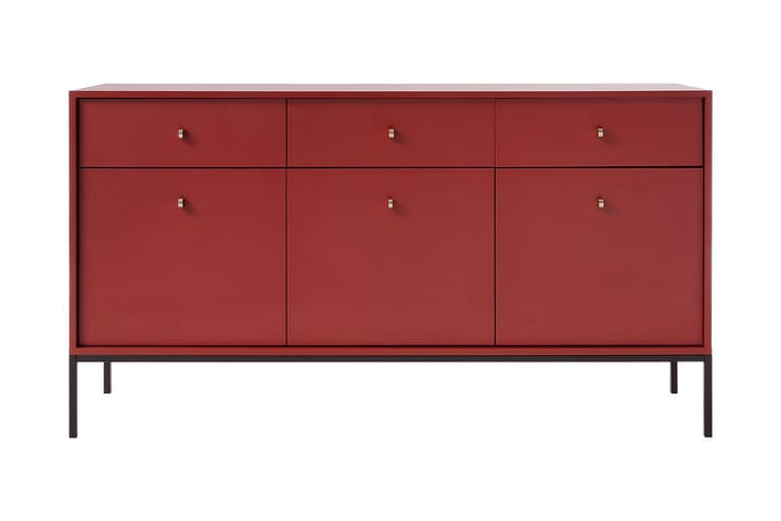 Kaappi Entona 39x83,2x153,4 cm - Punainen - Säilytys - Kaappi - Säilytyskaappi