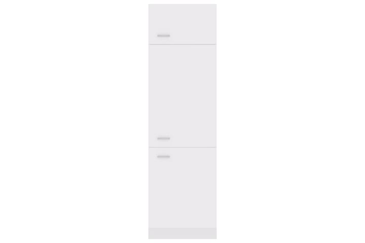 Kaappi jääkaapille valkoinen 60x57x207cm lastulevy - Valkoinen - Säilytys - Kaappi - Säilytyskaappi