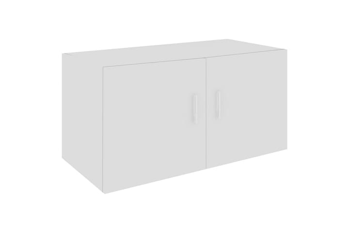 Seinäkaappi korkeakiilto valkoinen 80x39x40 cm lastulevy - Valkoinen - Säilytys - Vaatesäilytys - Vaatekaappi - Vaatekaapin hyllyjärjestelmät - Vaatekaapin hyllytaso