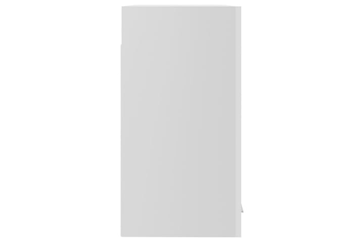 Seinäkaappi lasilla korkeakiilto valkoinen 60x31x60 cm - Valkoinen - Säilytys - Kaappi - Säilytyskaappi