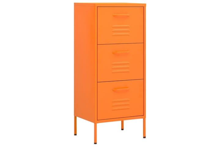 Varastokaappi oranssi 42,5x35x101,5 cm teräs - Säilytys - Eteisen säilytys