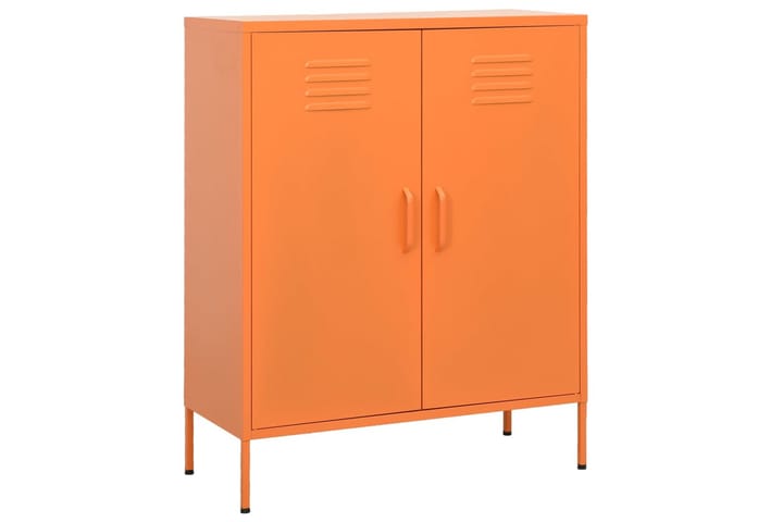 Varastokaappi oranssi 80x35x101,5 cm teräs - Säilytys - Kaappi - Säilytyskaappi - Pukukaappi