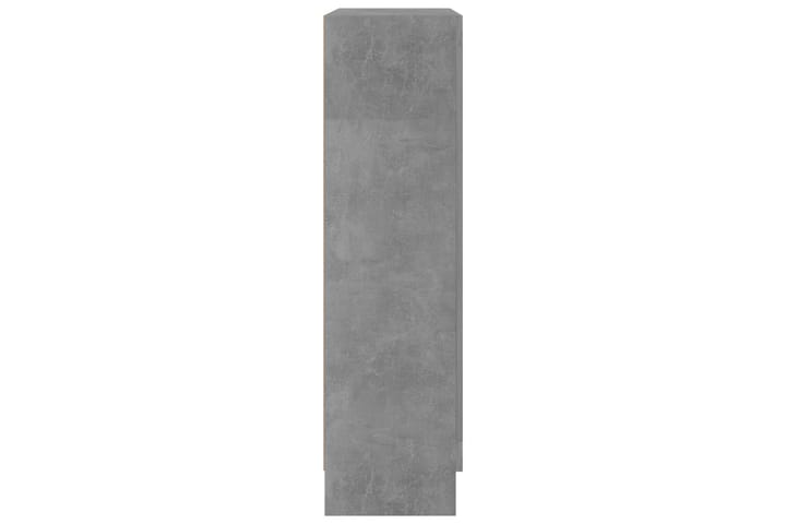 Vitriinikaappi betoninharmaa 82,5x30,5x115 cm lastulevy - Harmaa - Säilytys - Kaappi - Vitriini