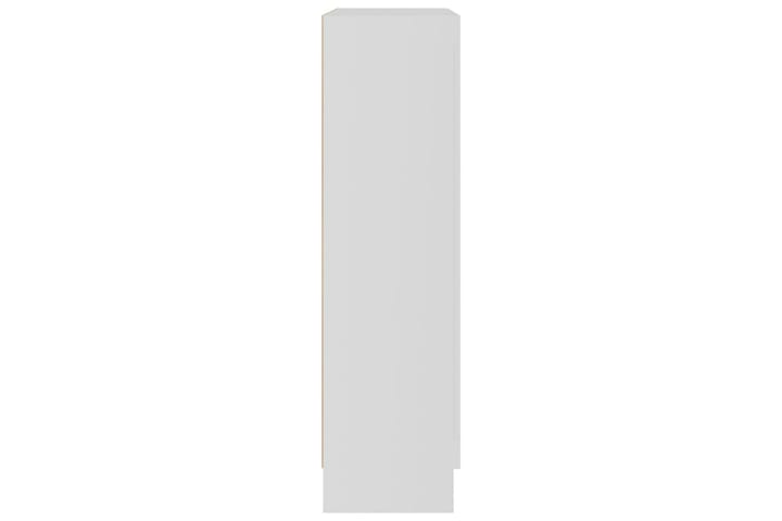 Vitriinikaappi valkoinen 82,5x30,5x115 cm lastulevy - Valkoinen - Säilytys - Kaappi - Vitriini