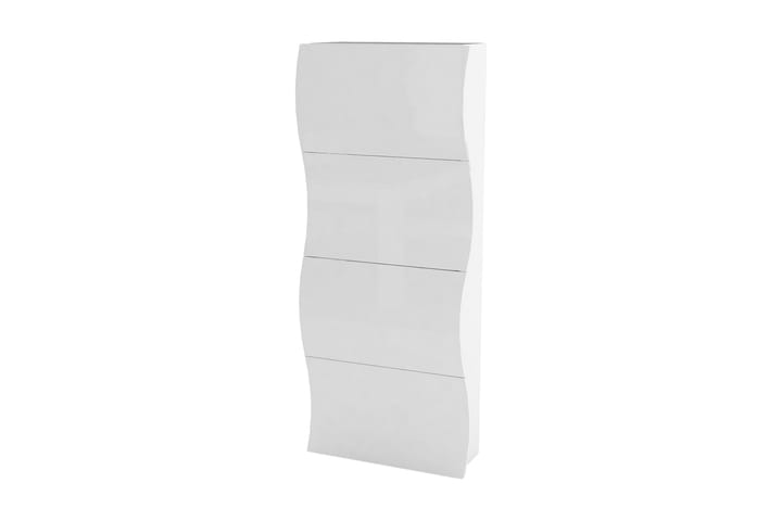 Kenkäkaappi Ondres 71x27 cm 4 laatikkoa - Valkoinen Korkeakiilto - Säilytys - Kenkäsäilytys