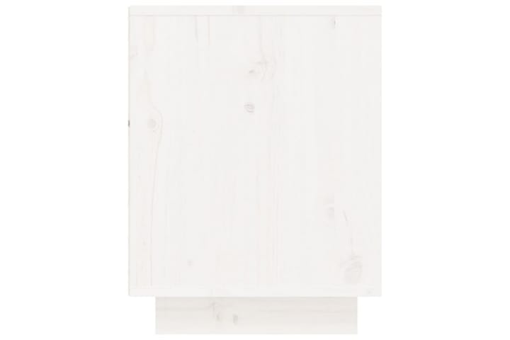 Kenkäkaappi valkoinen 60x34x45 cm täysi mänty - Valkoinen - Säilytys - Kenkäsäilytys