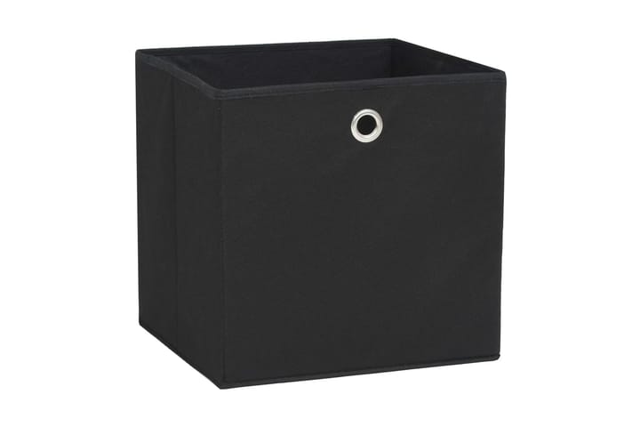 Säilytyslaatikot 10 kpl kuitukangas 28x28x28 cm musta - Musta - Säilytys - Piensäilytys - Säilytyslaatikko - Laatikko
