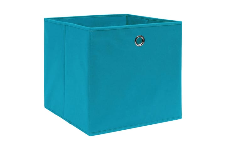 Säilytyslaatikot 10 kpl kuitukangas 28x28x28 cm vaaleansinin - Sininen - Säilytys - Piensäilytys - Säilytyslaatikko - Laatikko