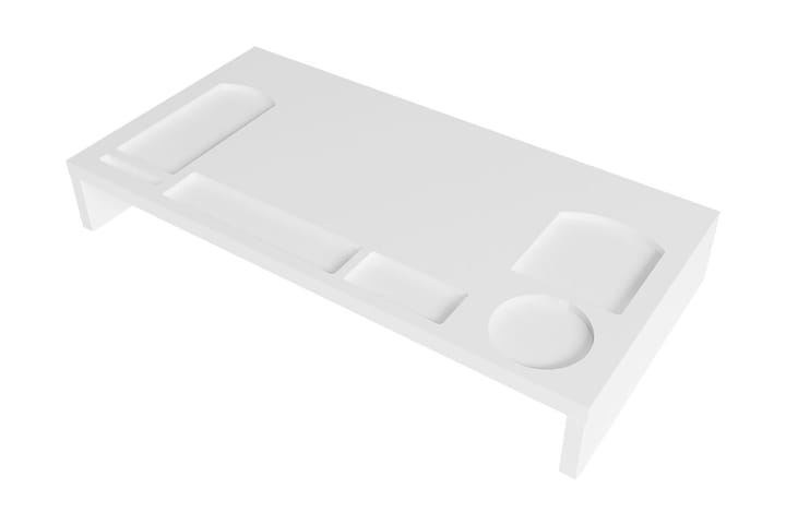 Läppäriteline Lagomood 60 cm - Valkoinen - Säilytys - Piensäilytys - Säilytysteline - Kannettavan tietokoneen teline