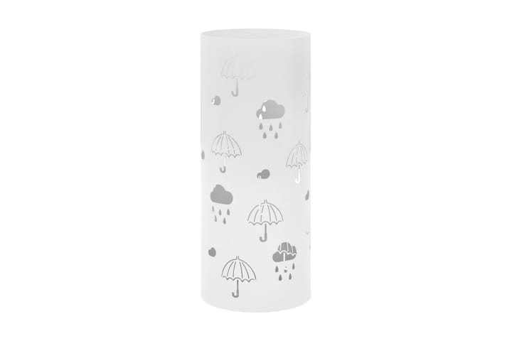 Sateenvarjoteline sateenvarjot teräs valkoinen - Valkoinen - Säilytys - Piensäilytys - Säilytysteline - Sateenvarjoteline