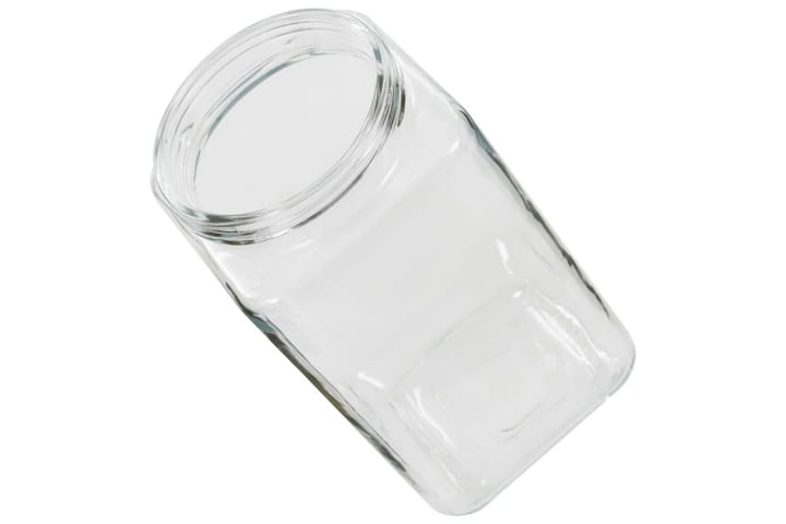 Säilytyspurkit hopeisella kannella 6 kpl 2100 ml - Läpinäkyvä - Säilytys - Piensäilytys