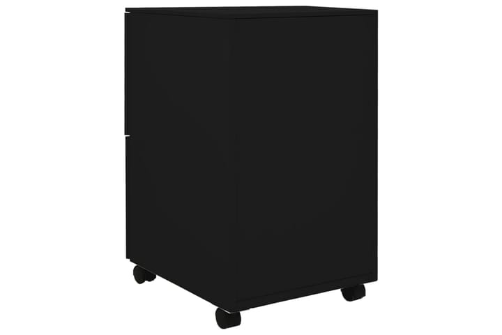 Arkistokaappi siirrettävä musta 39x45x67 cm teräs - Säilytys - Säilytyskalusteet - Lipasto - Laatikostot