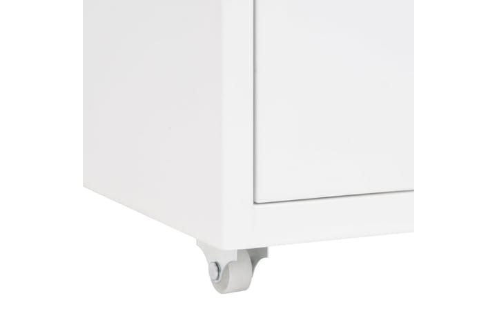 Arkistokaappi siirrettävä valkoinen 28x41x69 cm metalli - Säilytys - Säilytyskalusteet - Lipasto - Laatikostot