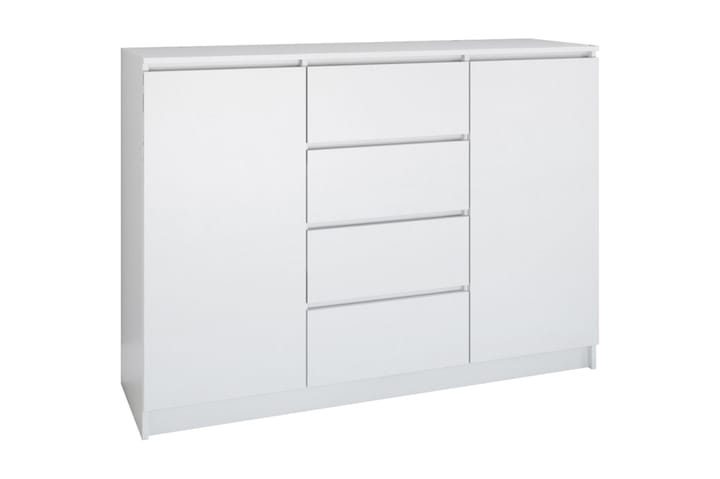 Lipasto Furana 120x40x97 cm 2 ovea + 4 laatikkoa - Valkoinen - Säilytys - Säilytyskalusteet - Lipasto - Laatikostot
