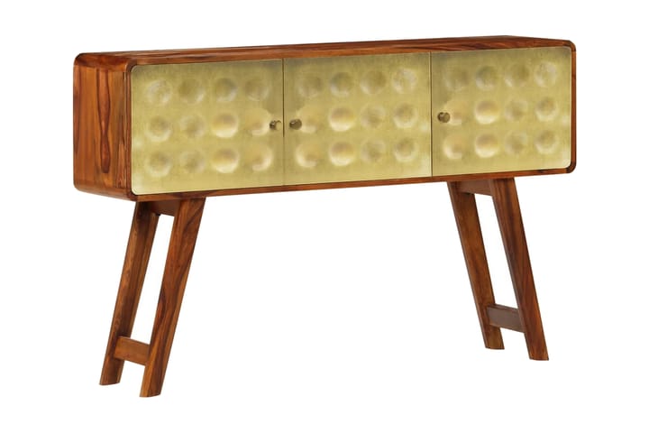 Sivupöytä täysi seesampuu kultaisella kuviolla 120x30x80 cm - Ruskea - Säilytys - Säilytyskalusteet - Senkki