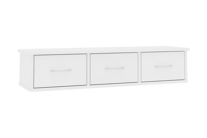 Seinälaatikkohylly valkoinen 90x26x18,5 cm lastulevy - Valkoinen - Säilytys - Seinäsäilytys